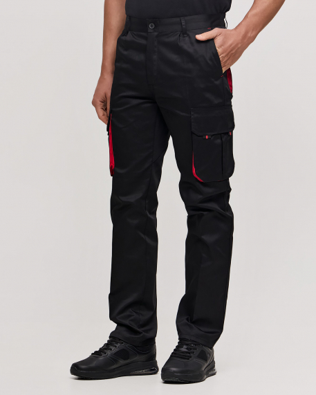 Παντελόνι δίχρωμο,Velilla,Lans- 103004, BLACK/RED