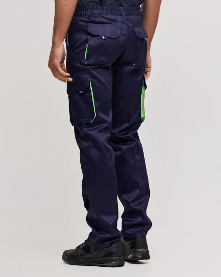 Παντελόνι δίχρωμο,Velilla,Lans- 103004, MARINE BLUE/LIME GREEN