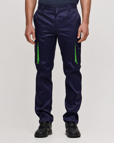 Παντελόνι δίχρωμο,Velilla,Lans- 103004, MARINE BLUE/LIME GREEN