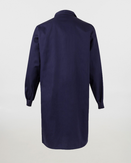 Unisex ρόμπα μακρυμάνικη με snap κουμπιά, Velilla, 259001, MARINE BLUE