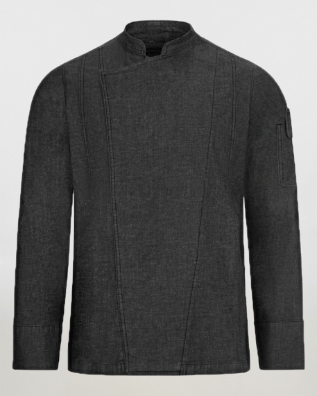 Σακάκι σεφ με μακρύ μανίκι, Velilla, 405212S, DARK GREY DENIM