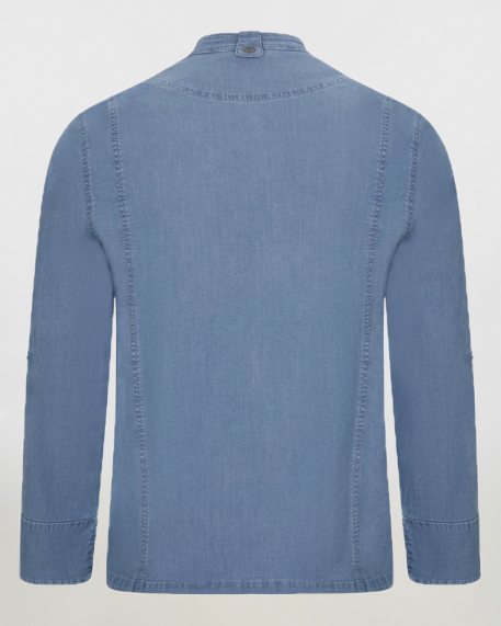 Σακάκι σεφ με μακρύ μανίκι, Velilla, 405212S, LIGHT BLUE DENIM