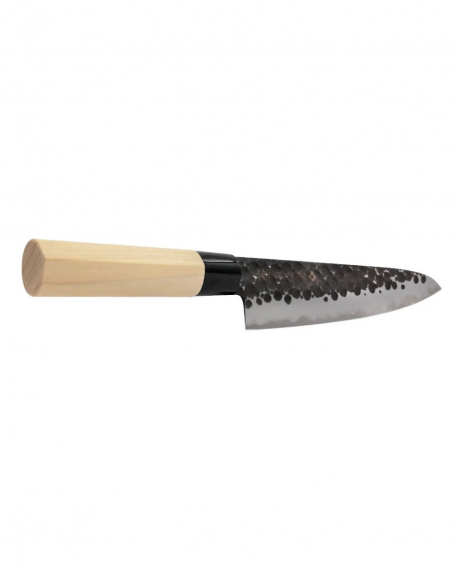 Μαχαίρι Nakiri 16.5cm σφυρήλατο με λαβή μανόλιας Hammered, Tojiro, F-1113, ΚΑΦΕ