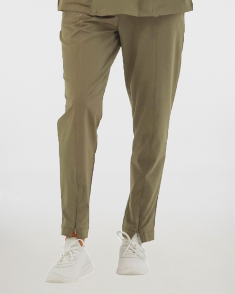 Cool & Soft, stretch, γυναικεία  μπλούζα &  γυναικείο παντελόνι, Wio, Fartuna set, KHAKI