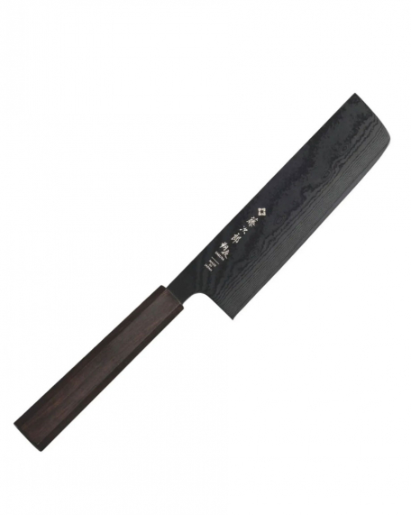 Μαχαίρι Nakiri 16.5cm. με λαβή έβενου Sakuya, Tojiro, FD-1378, ΜΑΥΡΟ