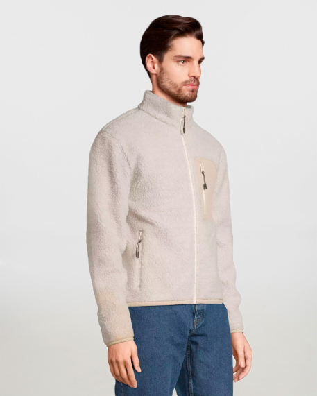 Unisex sherpa τζάκετ, Sols, Fury-04042, SHEAR BEIGE/BEIGE