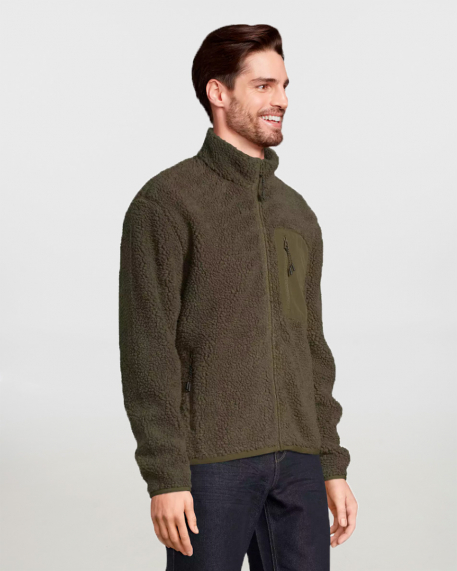 Unisex sherpa τζάκετ, Sols, Fury-04042, ARMY/DARK ARMY