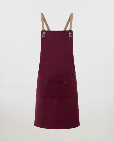 Ποδιά ολόσωμη ρυθμιζόμενη Karlowsky, Bib Apron Urban-Nature LS 39, AUBERGINE