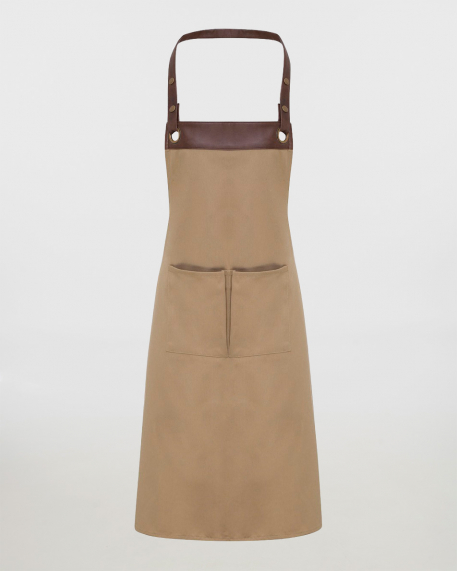 Ποδιά ολόσωμη με τσέπη, Premier, Espresso - PR123, KHAKI/BROWN