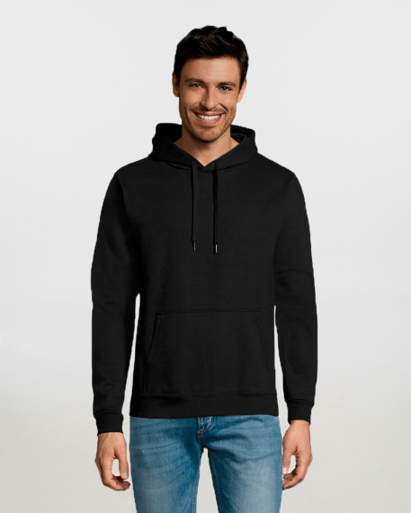 Unisex φούτερ με κουκούλα, Sols, Snake, BLACK