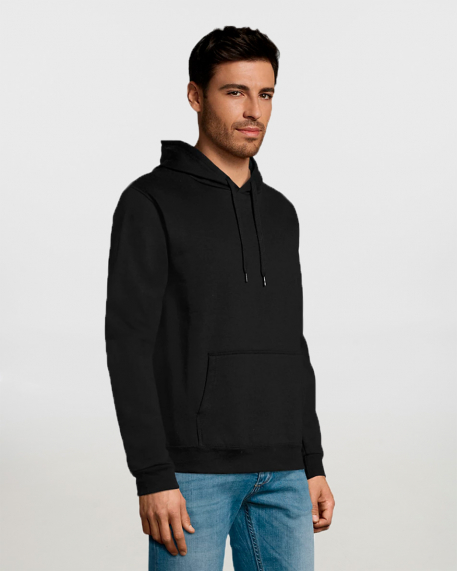 Unisex φούτερ με κουκούλα, Sols, Snake, BLACK