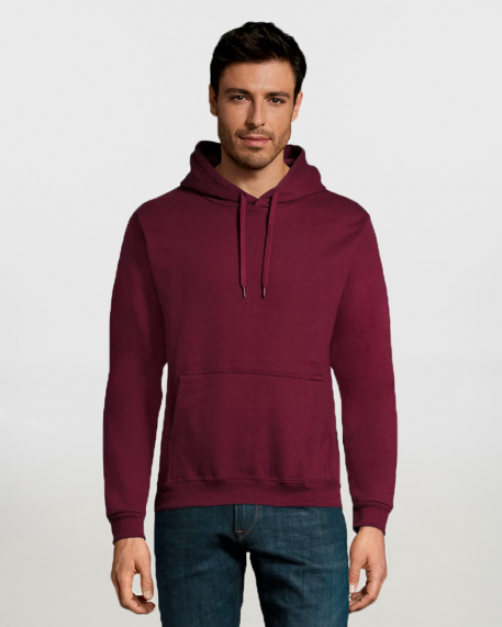 Unisex φούτερ με κουκούλα, Sols, Snake, BURGUNDY