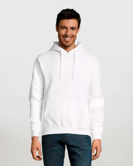 Unisex φούτερ με κουκούλα, Sols, Snake, WHITE