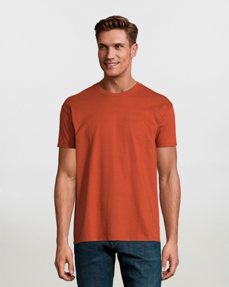 Unisex t-shirt, 100% βαμβάκι 190g/m², σε 46 χρώματα Sols, Imperial-11500, TERRACOTTA