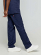 Unisex stretch παντελόνι, με ελαστική μέση και 3 τσέπες, από σύμμικτη soft touch ελαστική καμπαρντίνα, Velilla, Fudji-533006S, NAVY BLUE