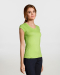Γυναικείο t-shirt, με κοντό μανίκι και "βε" λαιμόκοψη, Sols, Moon-11388, APPLE GREEN
