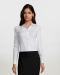 Γυναικείο μακρυμάνικο ελαστικό πουκάμισο με ελαστική ποπλίνα Sols, Blake Women-01427, WHITE