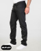 Παντελόνι με 4 τσέπες και ζωνάρι στη μέση, Braxton-311.17, ΜΑΥΡΟ
