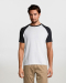 Ανδρικό T-shirt δίχρωμο, Sols, Funky-11190, WHITE/NAVY