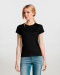 Γυναικείο t-shirt, 100% βαμβάκι 190g/m², σε 36 χρώματα  Sols, Imperial Women-11502, DEEP BLACK