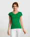 Γυναικείο t-shirt, με κοντό μανίκι και "βε" λαιμόκοψη, Sols, Moon-11388, KELLY GREEN