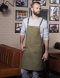 Ολόσωμη βαμβακερή ποδιά, Karlowsky, BIB APRON URBAN X-STYLE LS25, KHAKI