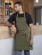 Ολόσωμη ποδιά από ανακυκλωμένα υλικά, Karlowsky, BIB APRON NEW-NATURE LS 40, MOSS GREEN
