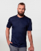 Ανδρική μπλούζα σε γραμμή Slim Fit, με κοντό μανίκι, συνθετική Karlowsky, PERFORMANCE MEN-TM5, NAVY