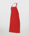 Ολόσωμη ποδιά με μία μεγάλη μπροστινή  τσέπη, Velilla, Bib Apron-404203, RED