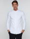 Premium, Super Soft, Cotton Rich stretch πουκάμισο με κρυφό κούμπωμα, Slim Fit, XANAO-22CSU1, ΛΕΥΚΟ
