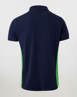 Polo διχρωμο κοντομάνικο t-shirt,Velilla,105504, NAVY BLUE/LIME GREEN
