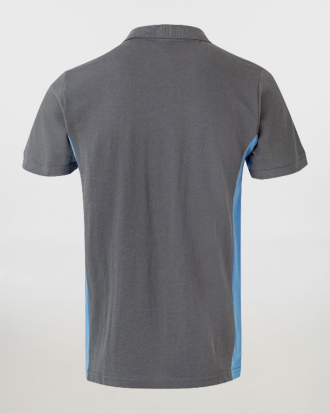 Polo διχρωμο κοντομάνικο t-shirt,Velilla,105504, GREY/SKY BLUE