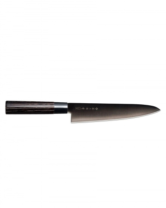 Μαχαίρι σεφ 21cm με λαβή καστανιάς Black Zen, Tojiro, FD-1564, ΜΑΥΡΟ