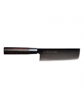 Μαχαίρι Nakiri 16,5cm, με λαβή καστανιάς, Black Zen, Tojiro, FD-1568, ΜΑΥΡΟ