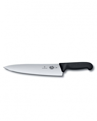 Μαχαίρι σεφ 25cm με λαβή Fibrox, Victorinox 5.2003.25, ΜΑΥΡΟ