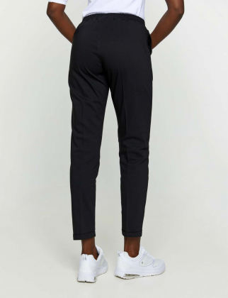 Παντελόνι γυναικείο αστραγάλου 4-way stretch με ελαστική μέση, Mea-367.16, 05-0106/051 - BLACK