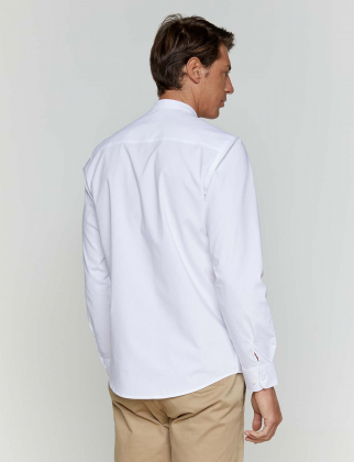 Ανδρικό ΜΑΟ stretch πουκάμισο μακρύ μανίκι Velilla, Mod-405013S, WHITE