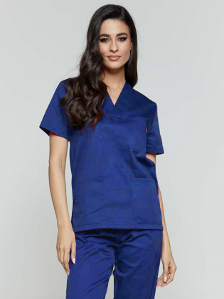 Unisex μπλούζα με βε λαιμόκοψη, Velilla, Cami-589, ULTRAMARINE BLUE