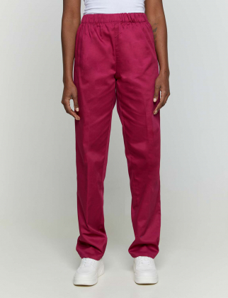 Unisex παντελόνι με ελαστική μέση και μία τσέπη, Velilla, Nera-333, BURGUNDY