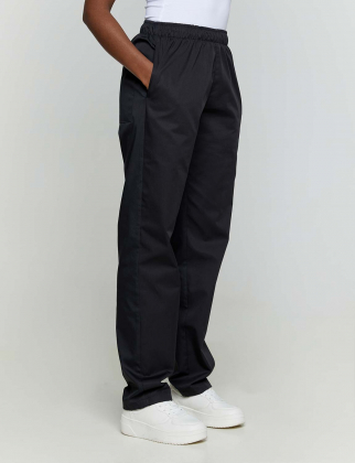 Unisex παντελόνι από σύμμικτη καμπαρντίνα 170gr/m², με ελαστική μέση και 3 τσέπες, BRAVE-322.17, ΜΑΥΡΟ