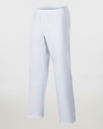 Unisex παντελόνι με ελαστική μέση και μία τσέπη, Velilla, Nargi-334, WHITE