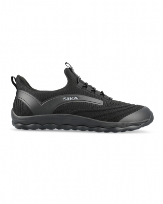Ελαφρύ παπούτσι εργασίας με ελαστικά κορδόνια, Sika, Leap-50018, ΜΑΥΡΟ