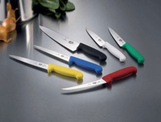 Μαχαίρι φιλεταρίσματος με στενή εύκαμπτη λάμα 20cm,Fibrox Victorinox, 5.3763.20, ΜΑΥΡΟ