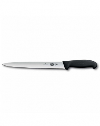 Μαχαίρι τεμαχισμού μυτερό 25cm λαβή Fibrox,Victorinox, 5.4403.25, ΜΑΥΡΟ