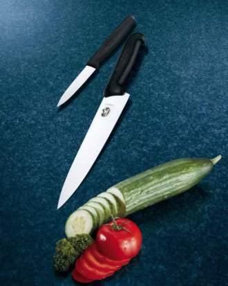 Μαχαίρι κρέατος 23cm λαβή Fibrox, Victorinox, 5.5203.23, ΜΑΥΡΟ