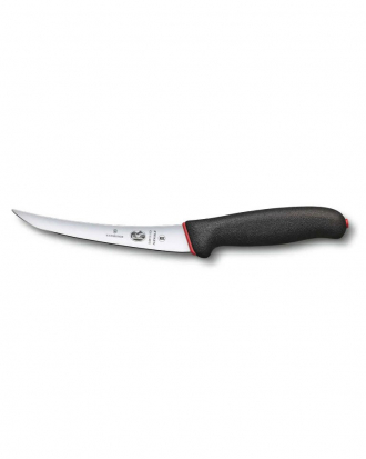 Μαχαίρι ξεκοκαλίσματος με καμπύλη, στενή εύκαμπτη λάμα 15cm με λαβή Fribox Dual grip, Victorinox, 5.6613.15D, ΜΑΥΡΟ