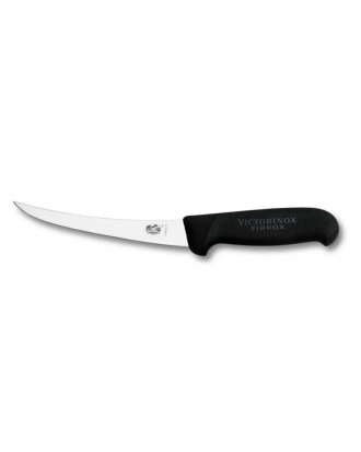 Μαχαίρι ξεκοκαλίσματος 12cm με καμπύλη στενή λάμα λαβή Fibrox, Victorinox 5.6603.12, ΜΑΥΡΟ
