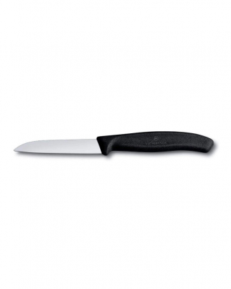 Μαχαίρι κουζίνας 8cm ίσιο, μαύρη λαβή Swiss Classic, Victorinox, 6.7403, ΜΑΥΡΟ