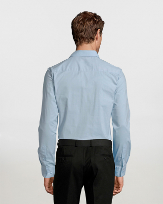 Ανδρικό μακρυμάνικο ελαστικό πουκάμισο Sols, Blake Men-01426, LIGHT BLUE