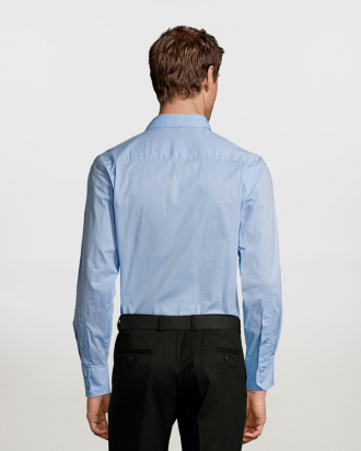 Ανδρικό μακρυμάνικο stretch πουκάμισο Sols, Brighton-17000, BRIGHT SKY